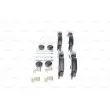 Jeu de 4 plaquettes de frein avant BOSCH 0 986 494 582 - Visuel 2