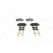 Jeu de 4 plaquettes de frein avant BOSCH 0 986 494 587 - Visuel 1