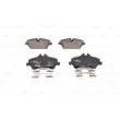 Jeu de 4 plaquettes de frein avant BOSCH 0 986 494 588 - Visuel 1