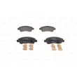 Jeu de 4 plaquettes de frein arrière BOSCH 0 986 494 604 - Visuel 1