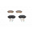 Jeu de 4 plaquettes de frein avant BOSCH 0 986 494 616 - Visuel 1