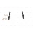 Jeu de 4 plaquettes de frein arrière BOSCH 0 986 494 640 - Visuel 2