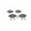 Jeu de 4 plaquettes de frein avant BOSCH 0 986 494 647 - Visuel 1