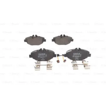 Jeu de 4 plaquettes de frein avant BOSCH 0 986 494 647