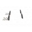 Jeu de 4 plaquettes de frein avant BOSCH 0 986 494 657 - Visuel 2