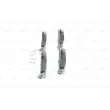 Jeu de 4 plaquettes de frein avant BOSCH 0 986 494 662 - Visuel 2