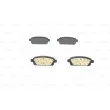 Jeu de 4 plaquettes de frein arrière BOSCH 0 986 494 666 - Visuel 3