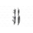 Jeu de 4 plaquettes de frein avant BOSCH 0 986 494 672 - Visuel 2
