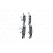Jeu de 4 plaquettes de frein avant BOSCH 0 986 494 689 - Visuel 2