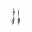 Jeu de 4 plaquettes de frein avant BOSCH 0 986 494 697 - Visuel 2