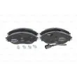 Jeu de 4 plaquettes de frein avant BOSCH 0 986 494 704 - Visuel 1
