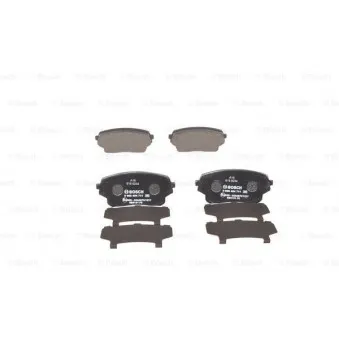 Jeu de 4 plaquettes de frein avant BOSCH 0 986 494 711