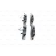Jeu de 4 plaquettes de frein avant BOSCH 0 986 494 808 - Visuel 2