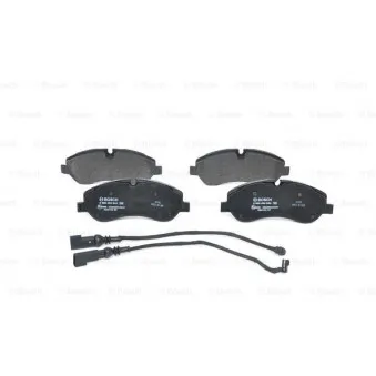 Jeu de 4 plaquettes de frein avant BOSCH 0 986 494 844
