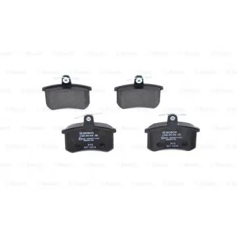Jeu de 4 plaquettes de frein avant BOSCH 0 986 494 846