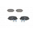 Jeu de 4 plaquettes de frein arrière BOSCH 0 986 494 930 - Visuel 1