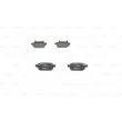 Jeu de 4 plaquettes de frein arrière BOSCH 0 986 494 931 - Visuel 3