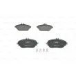 Jeu de 4 plaquettes de frein arrière BOSCH 0 986 494 937 - Visuel 1