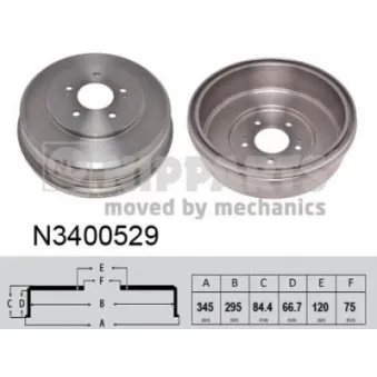 Tambour de frein NIPPARTS N3400529