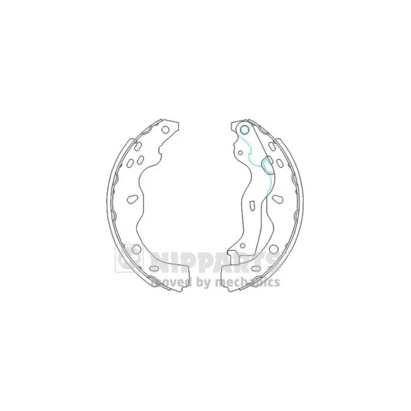 Jeu de mâchoires de frein NIPPARTS N3508029