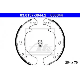 Jeu de mâchoires de frein, frein de stationnement ATE 03.0137-3044.2