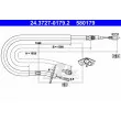 Tirette à câble, frein de stationnement ATE 24.3727-0179.2 - Visuel 1
