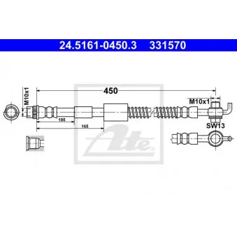 Flexible de frein ATE 24.5161-0450.3