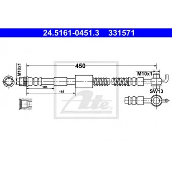 Flexible de frein ATE 24.5161-0451.3