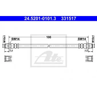 Flexible de frein ATE 24.5201-0101.3