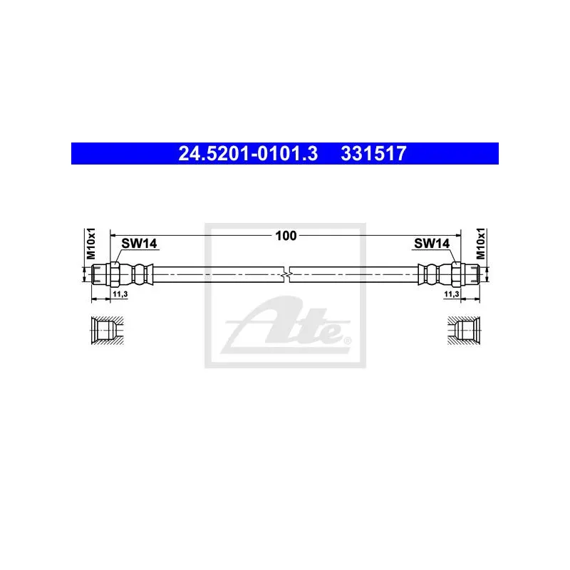 Flexible de frein ATE 24.5201-0101.3