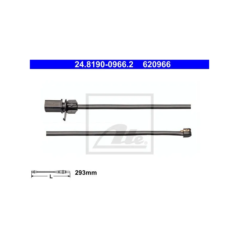Contact d'avertissement, usure des plaquettes de frein ATE 24.8190-0966.2