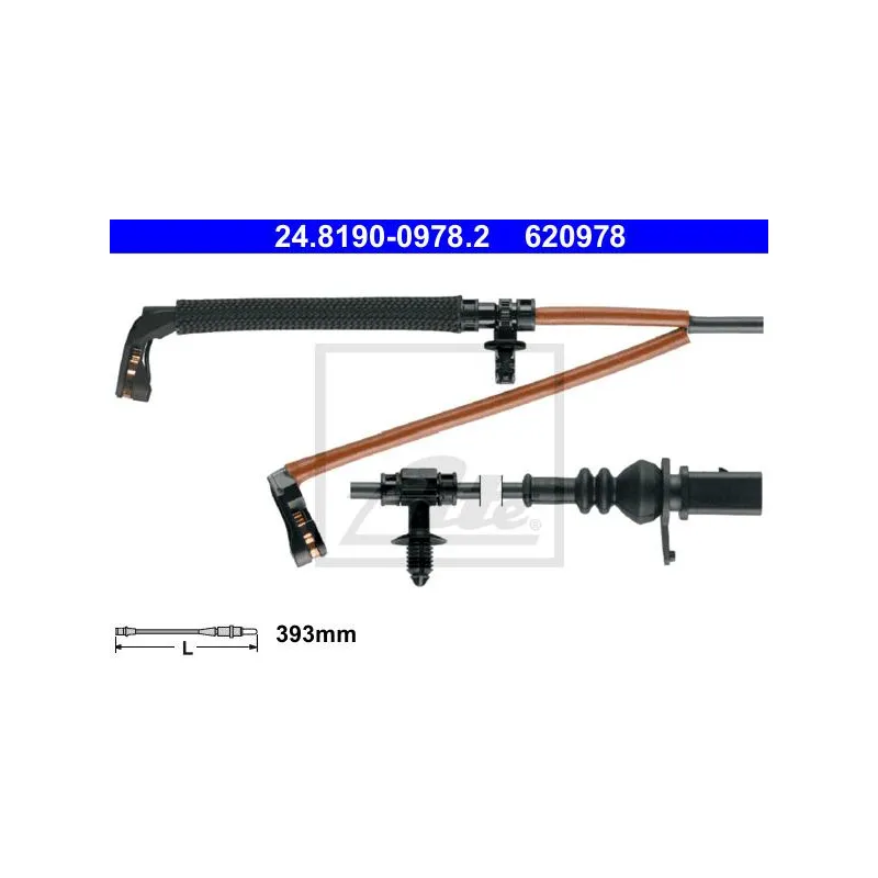 Contact d'avertissement, usure des plaquettes de frein ATE 24.8190-0978.2