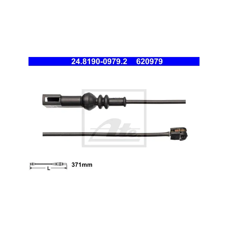 Contact d'avertissement, usure des plaquettes de frein ATE 24.8190-0979.2