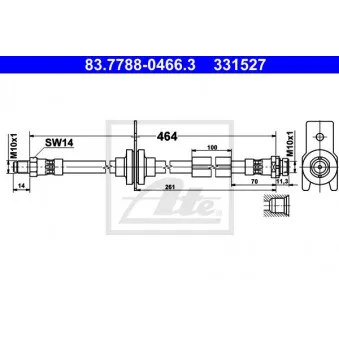 Flexible de frein ATE 83.7788-0466.3
