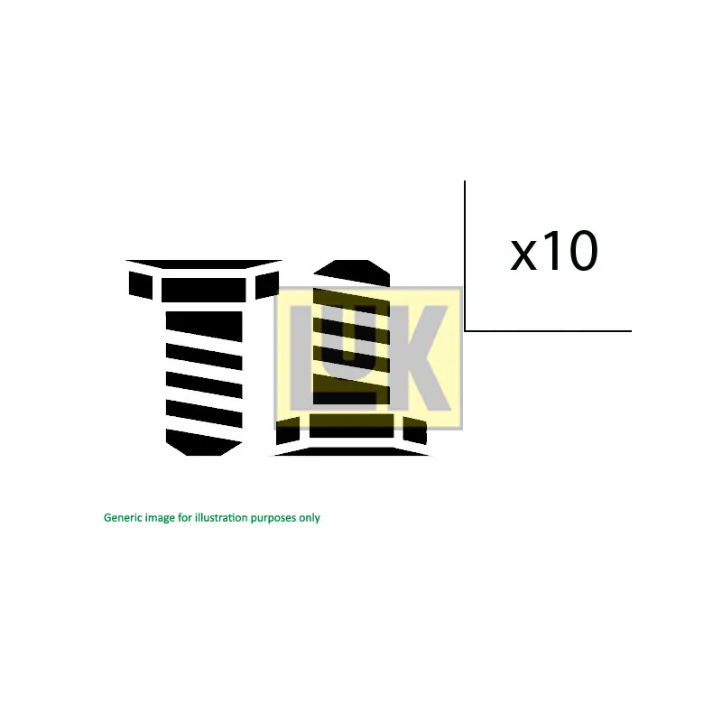 Visserie, volant moteur LUK 411 0123 10