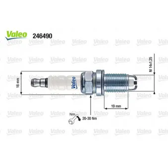 Bougie d'allumage VALEO 246490