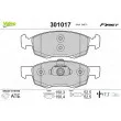 Jeu de 4 plaquettes de frein avant VALEO 301017 - Visuel 1