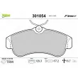 Jeu de 4 plaquettes de frein avant VALEO 301054 - Visuel 1