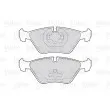 Jeu de 4 plaquettes de frein arrière VALEO 301616 - Visuel 2