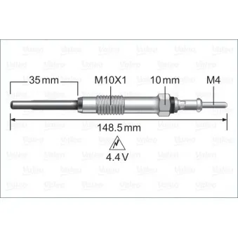Bougie de préchauffage VALEO 345225