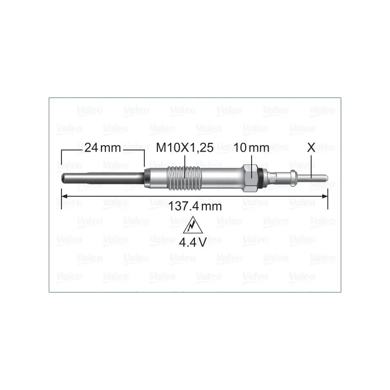 Bougie de préchauffage VALEO 345226