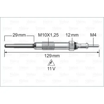 Bougie de préchauffage VALEO 345232
