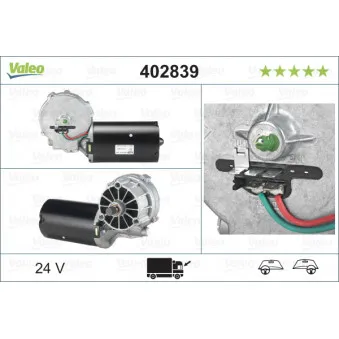 Moteur d'essuie-glace VALEO 402839