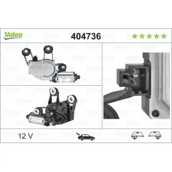 Moteur d'essuie-glace VALEO 404736
