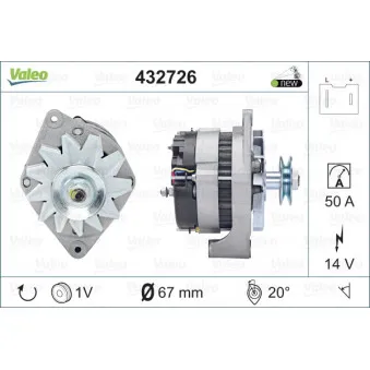Alternateur VALEO 432726