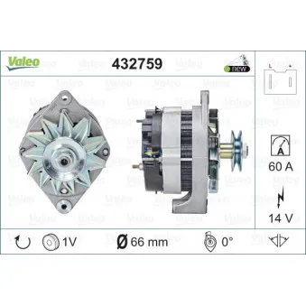 Alternateur VALEO 432759