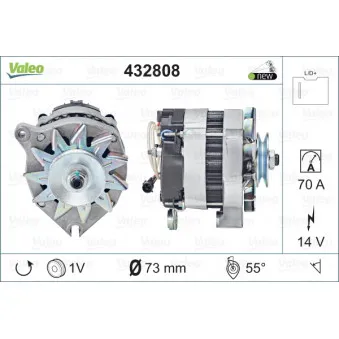 Alternateur VALEO 432808
