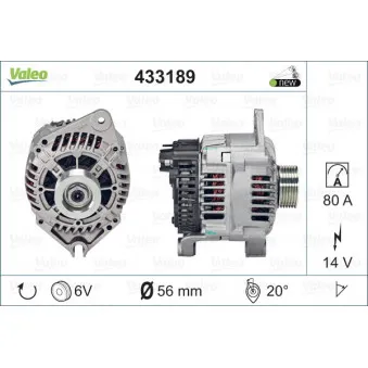 Alternateur VALEO 433189