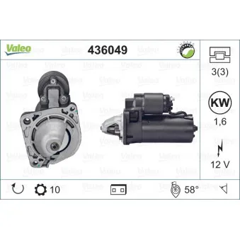 Démarreur VALEO 436049