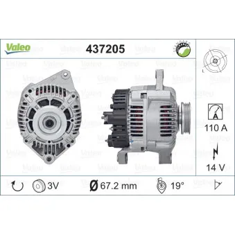 Alternateur VALEO 437205